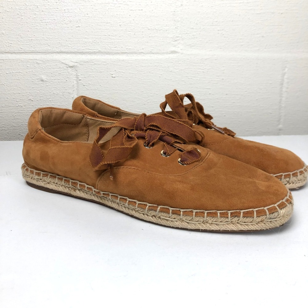 Vionic‎ Women Coast Sandy Lace-Up Suede Espadrilles Size 9.5 Western Boho Beachy